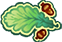Oak leaf and acorns decoration
